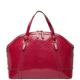 グッチ マイクログッチシマ ハンドバッグ 309614 ピンク エナメル レディース GUCCI 【中古】